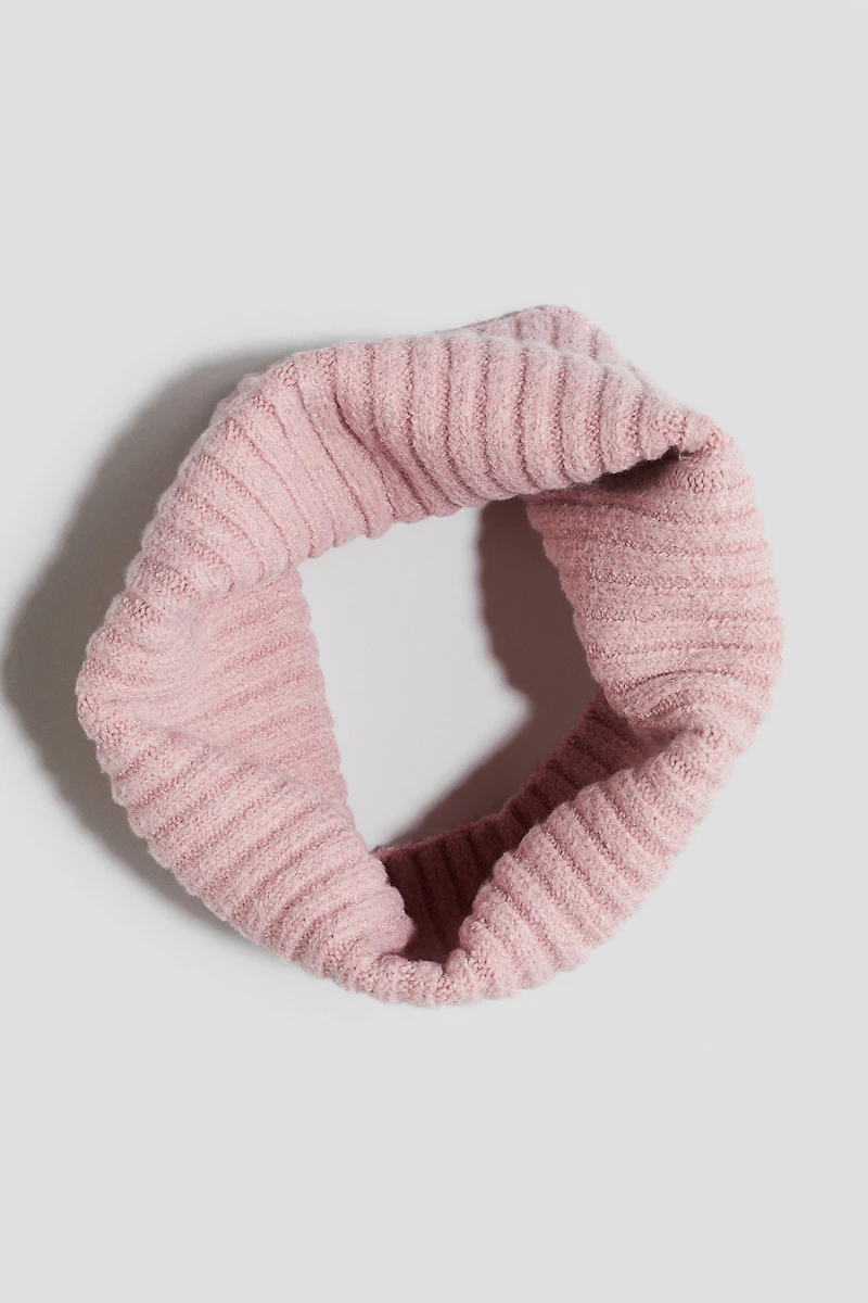 Rib-knit Tube Scarf
