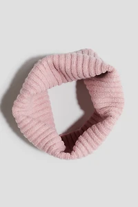 Rib-knit Tube Scarf