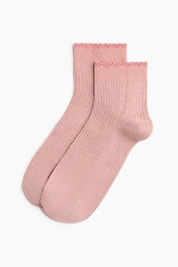 2-Pack Glittery Socks