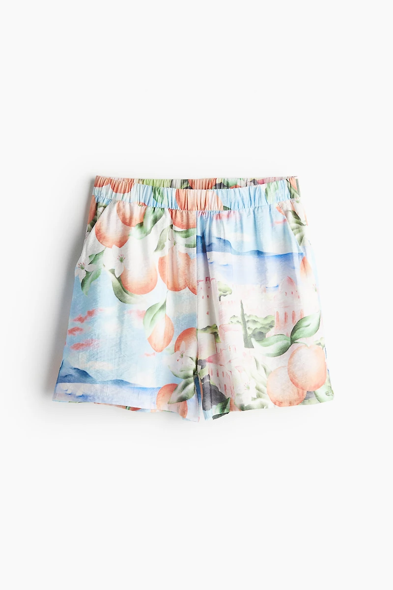 Short à motif avec taille élastique