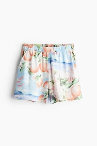 Short à motif avec taille élastique