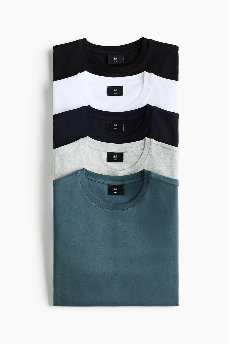 Lot de 5 T-shirts Coupe Amincie