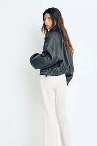 Flared Creased Pants
