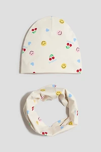 2-Piece Beanie and Tube Scarf Set