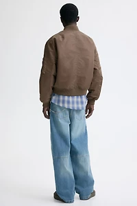 Blouson aviateur matelassé en nylon