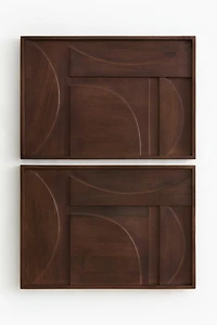 Décoration murale graphique en bois