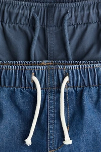 Lot de 2 pantalons en denim coton et twill