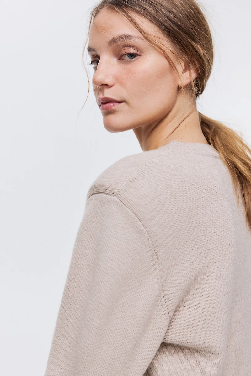 Shoulder-Pad Sweater