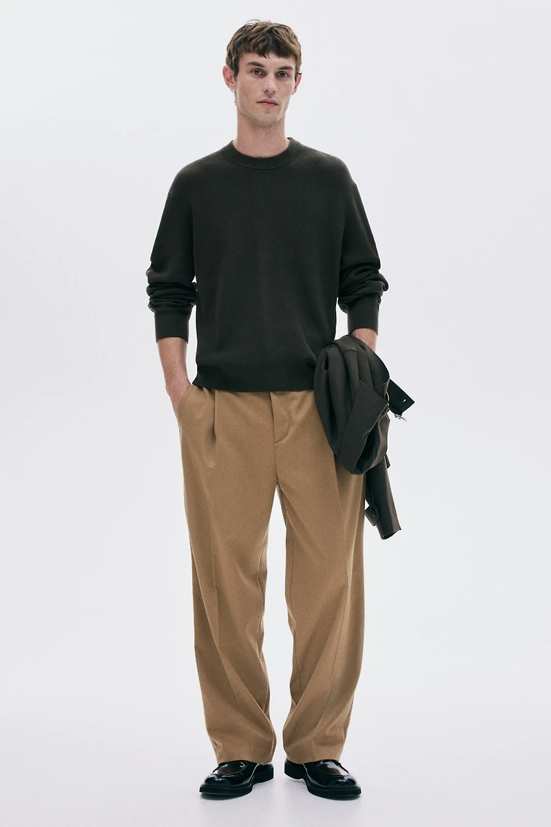 Regular-Fit Rib-Knit Sweater