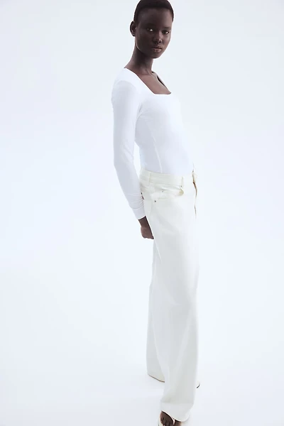 Long-sleeved Jersey Top