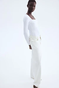 Long-sleeved Jersey Top