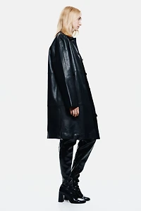 Manteau en cuir