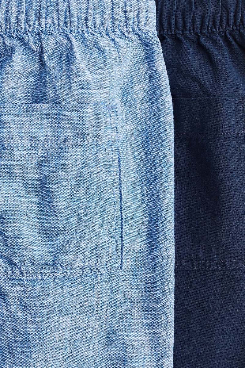 2-Pack Linen-Blend Shorts