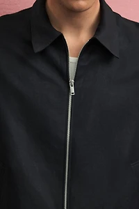 Regular-Fit Linen-Blend Jacket