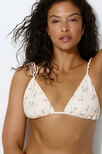 Haut de maillot triangulaire coussiné