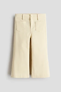 Flared Twill Pants