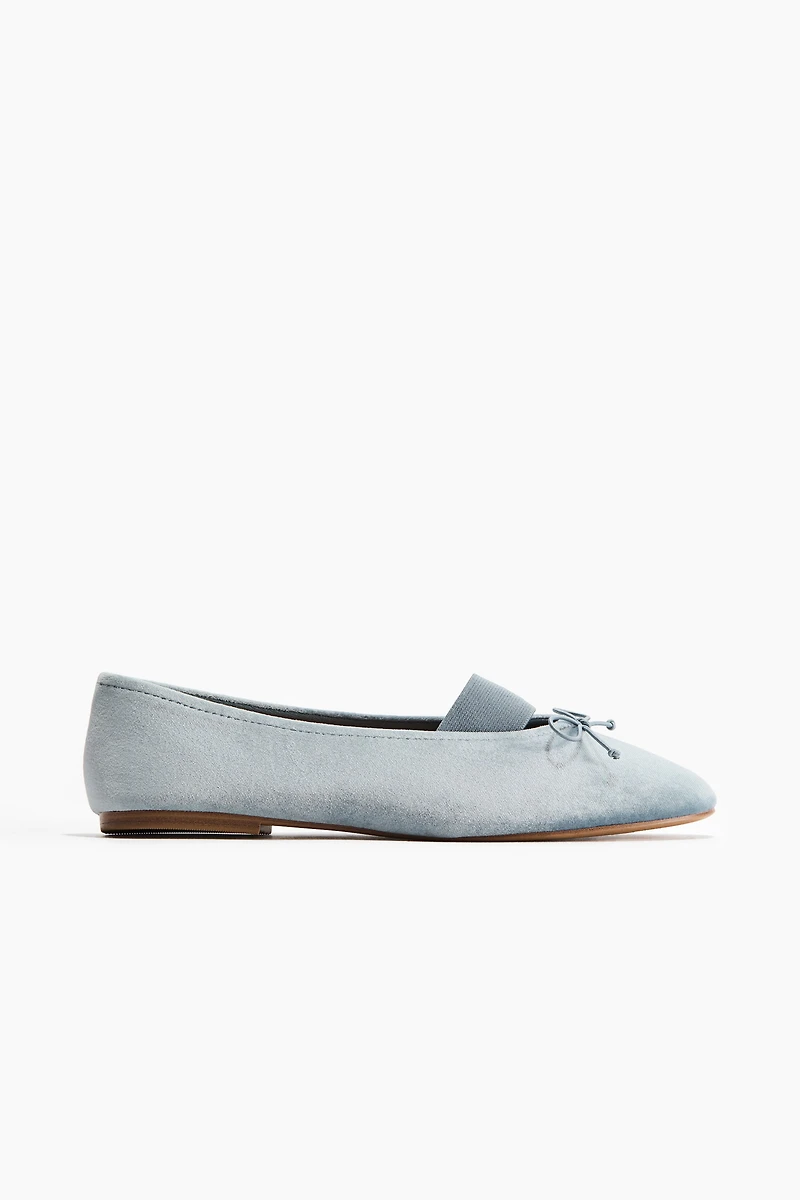 Ballerines en velours