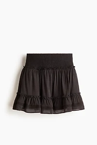 Tiered Viscose-Blend Skirt