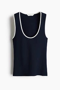 Ribbed Cotton Tank Top