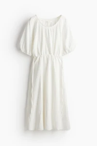 Robe en coton avec cordon de serrage à la taille