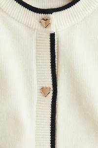 Fine-Knit Cardigan