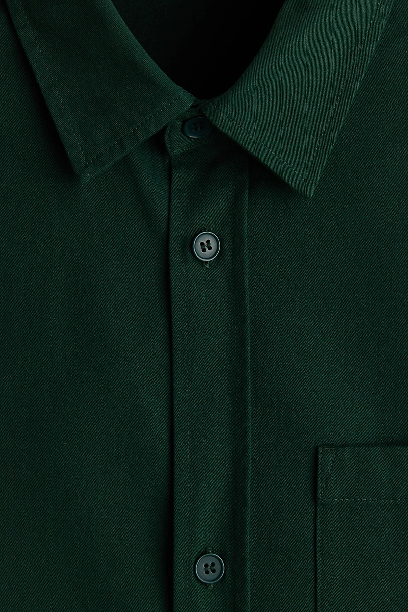 Relaxed-Fit Embroidered-Motif Cotton Shirt