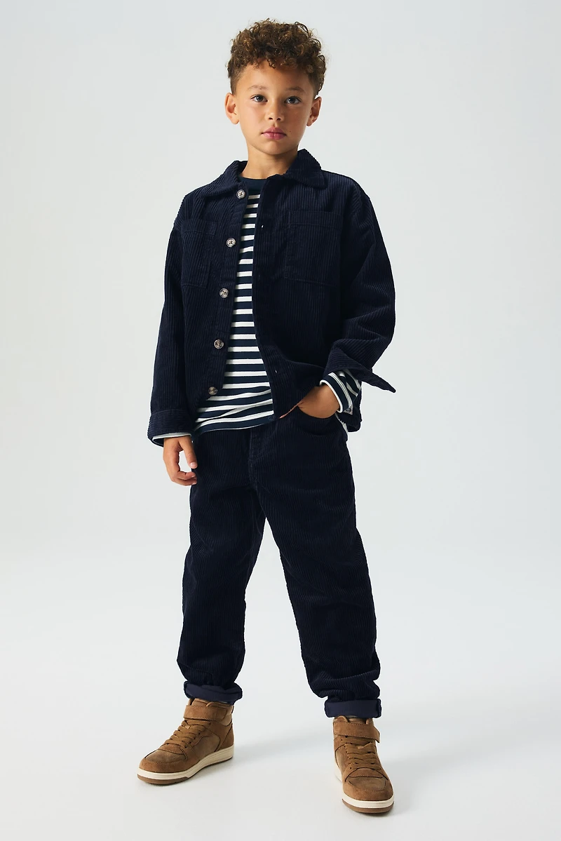 Pantalon en velours de coton côtelé