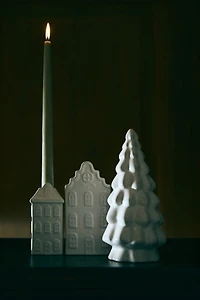 Bougeoir figuratif en grès cérame