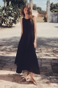 Asymmetric-Hem Dress