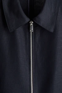 Regular-Fit Linen-Blend Jacket