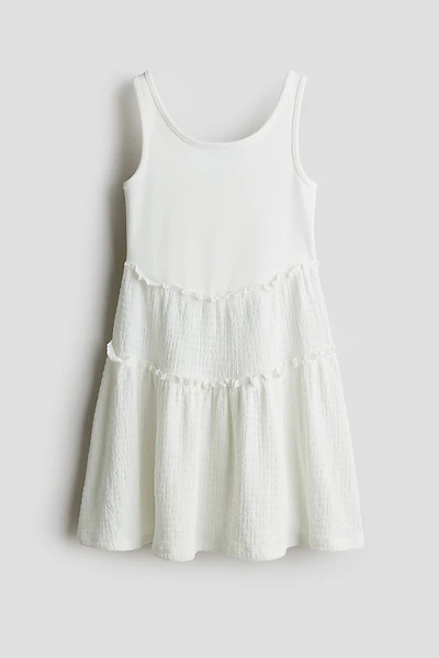 Robe en jersey texturé