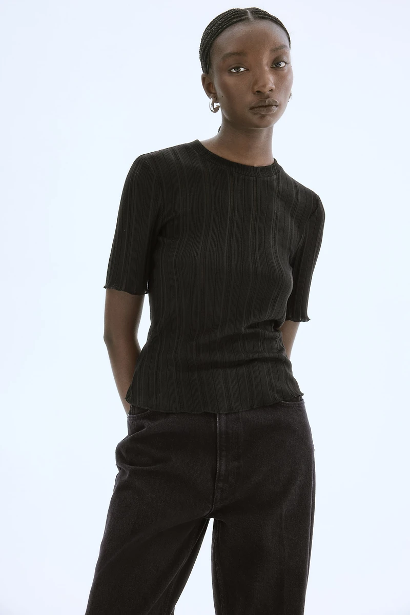 Rib-Knit Top