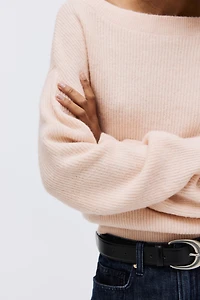 Oversized Boat-Neck Sweater