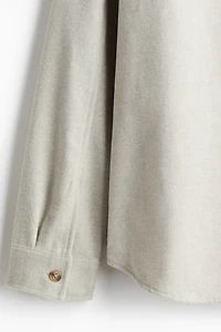 Regular Fit Felted Overshirt