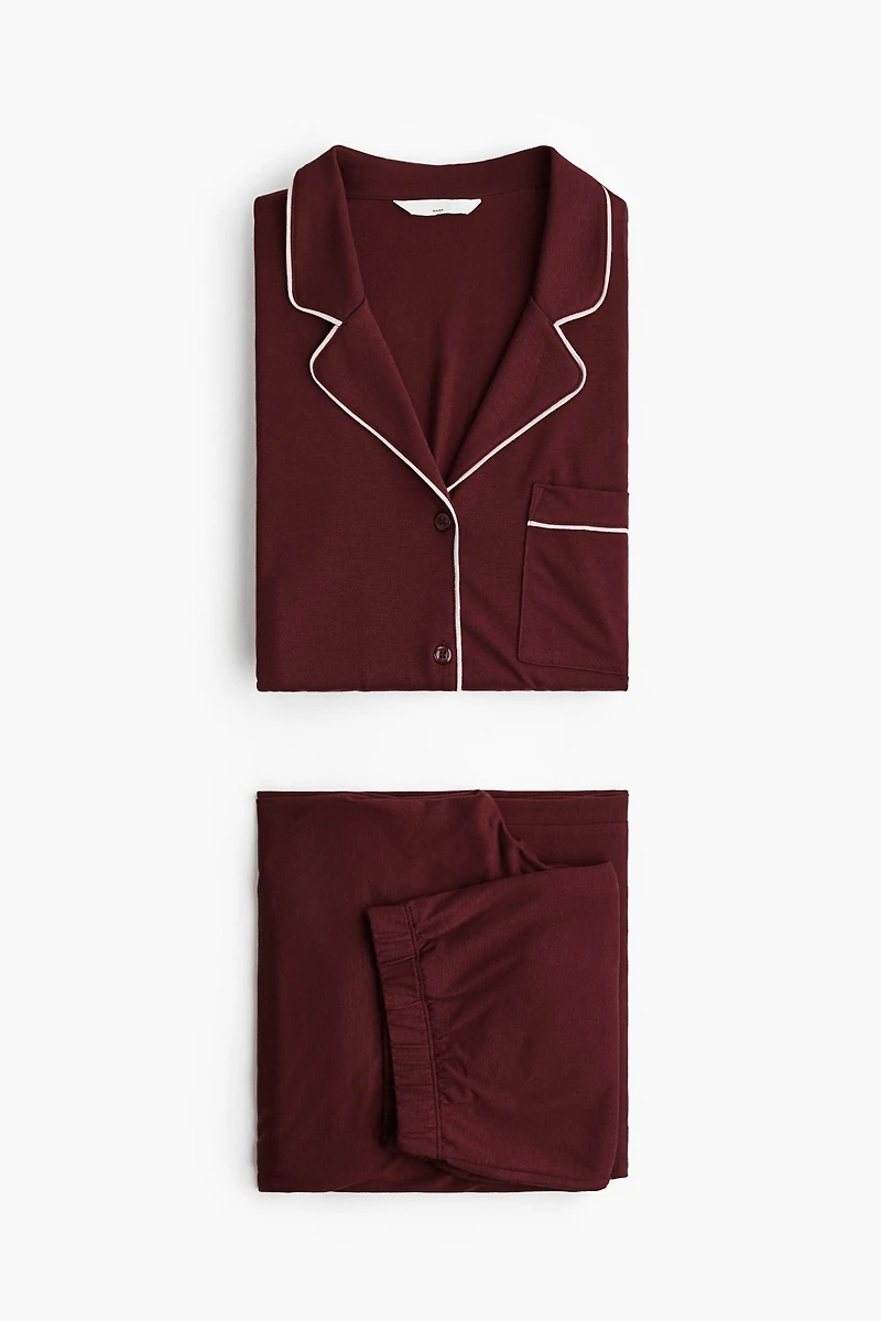 MAMA Piping-detail Pajamas