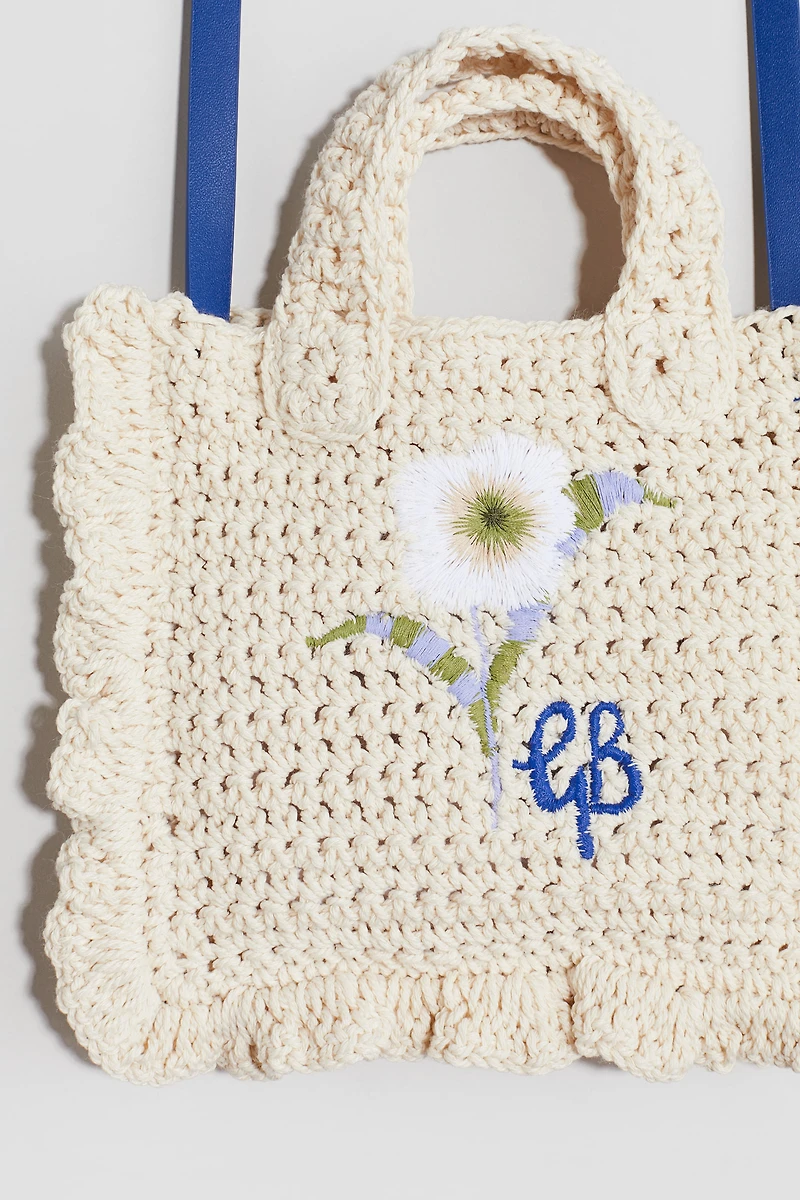 Crochet-Look Handbag