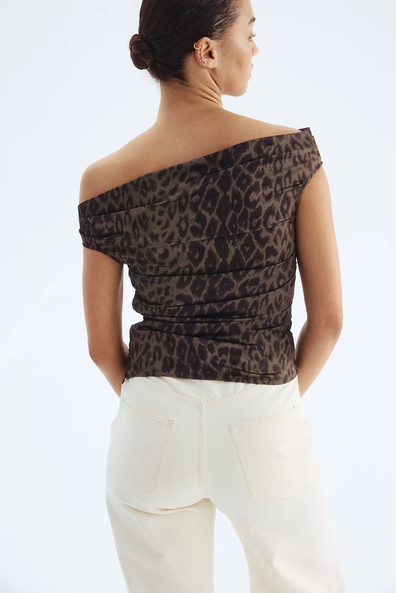 Draped Off-the-Shoulder Top