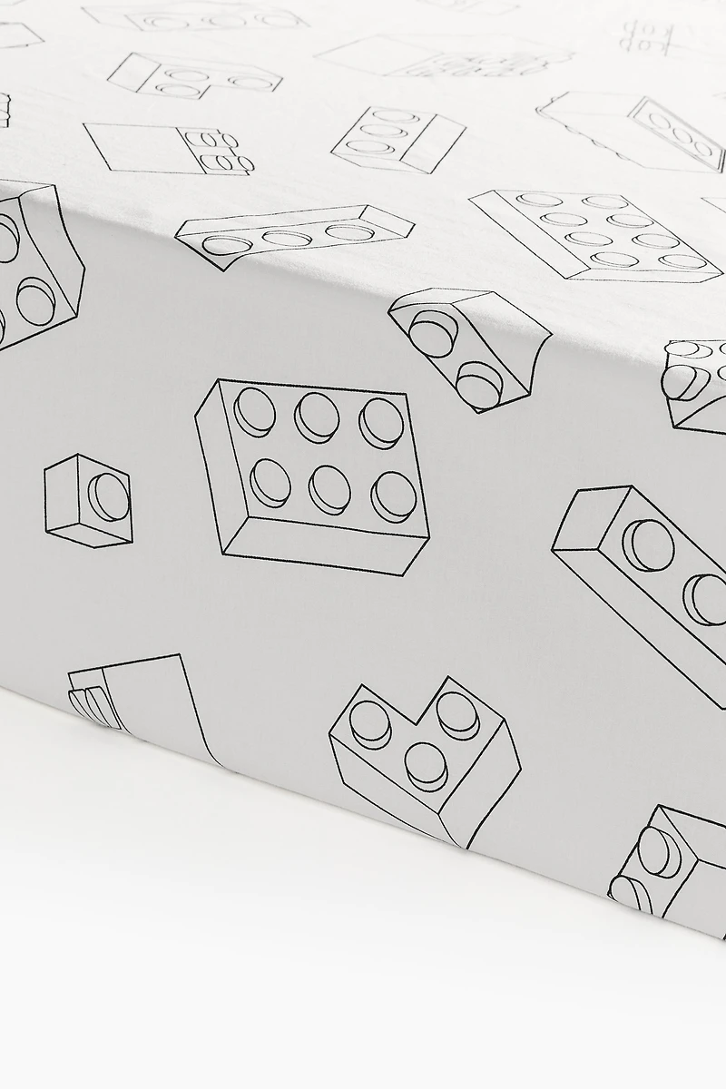 Drap-housse en coton à motif