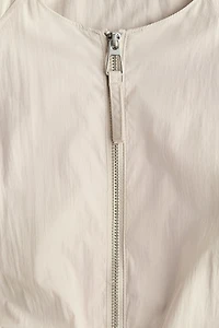 Bubble-Hem Bomber Jacket