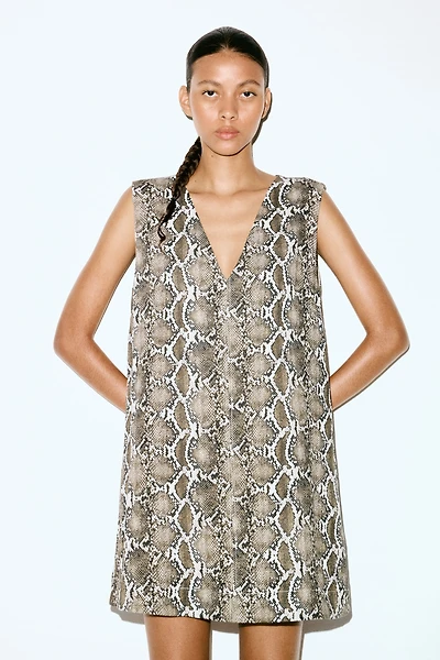 V-Neck Shift Dress