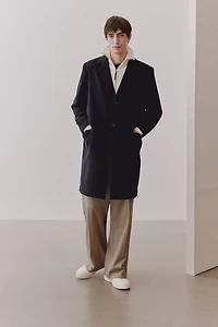Manteau en laine mélangée