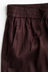 Easy Care Relaxed-Fit Linen-Blend Shorts