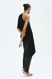 One-Shoulder Cape Top