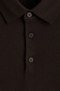 Polo classique en laine mérinos