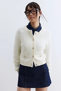 Chandail en tricot bouclette