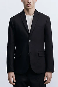 Slim-Fit Linen Jacket