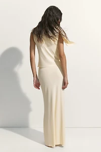 Draped Maxi Skirt