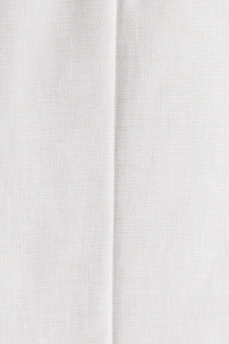 Pantalon de costume classique en lin mélangé