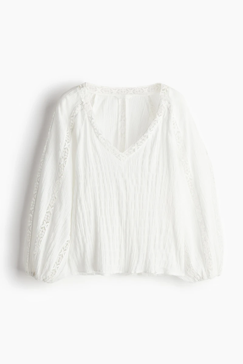 Lace-detail Blouse