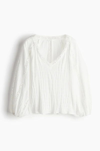 Lace-detail Blouse